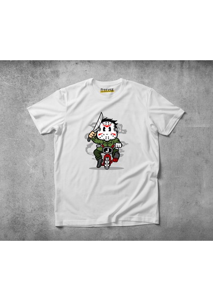 Jason Mini Bike Pamuklu Penye T-Shirt