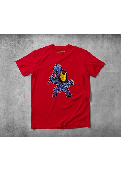 Iron Skeletor Pamuklu Penye T-Shirt