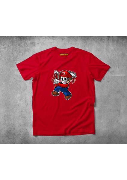 Mario Massacre Pamuklu Penye T-Shirt