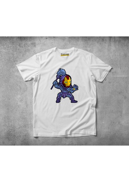 Iron Skeletor Pamuklu Penye T-Shirt
