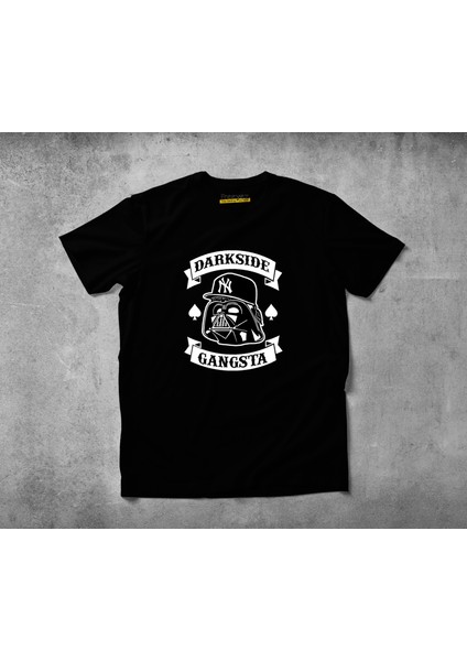 Darkside Gangsta Pamuklu Penye T-Shirt