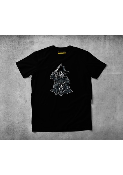 Vendetta Biker Pamuklu Penye T-Shirt