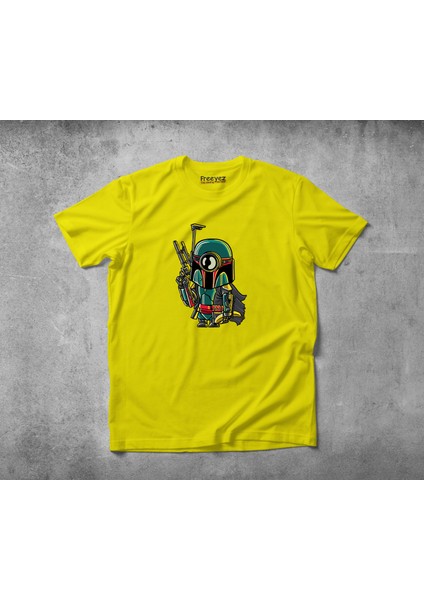 Minion Bob A Fett Pamuklu Penye T-Shirt
