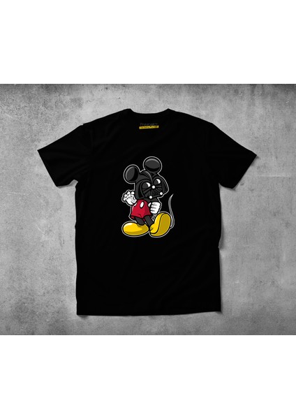 Dark Mause Pamuklu Penye T-Shirt