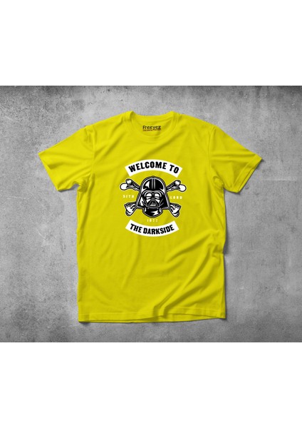 Welcome To The Darkside Pamuklu Penye T-Shirt