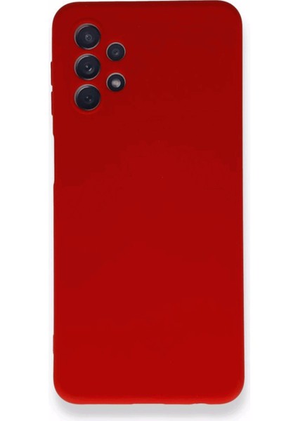 Samsung Galaxy A53 5g Kırmızı Silikon Kamera Korumalı Rubber Kılıf Arka Kapak