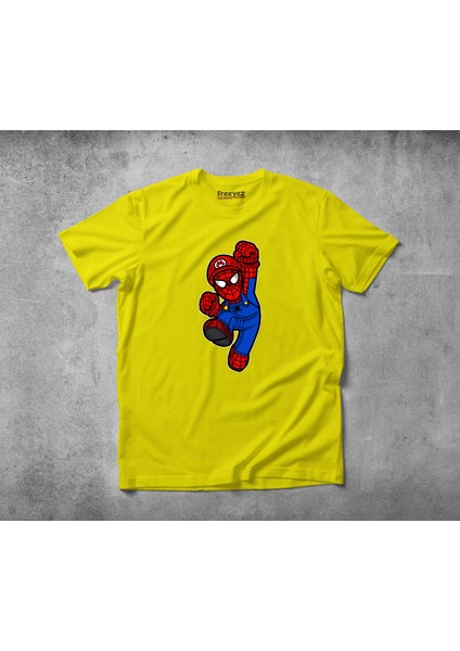 Spider Plumber Pamuklu Penye T-Shirt