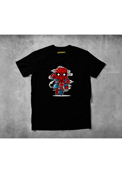 Spidey Mini Bike Pamuklu Penye T-Shirt