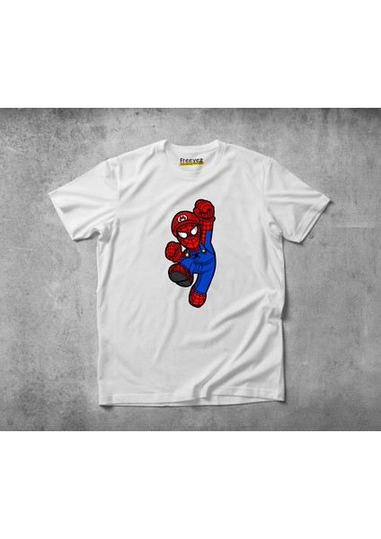 Spider Plumber Pamuklu Penye T-Shirt
