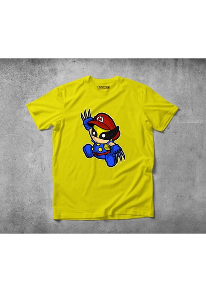 Mario Wolverine Pamuklu Penye T-Shirt