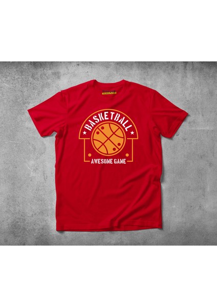 Awesome Basketball Pamuklu Penye T-Shirt