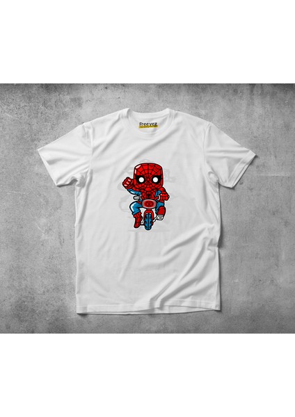 Spidey Mini Bike Pamuklu Penye T-Shirt