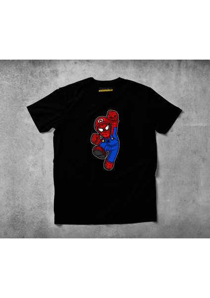 Spider Plumber Pamuklu Penye T-Shirt