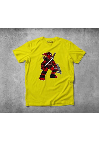 Ninja Deadpool Pamuklu Penye T-Shirt