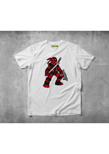 Ninja Deadpool Pamuklu Penye T-Shirt