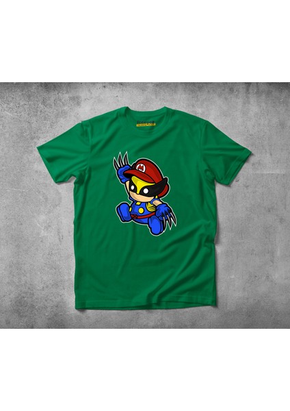 Mario Wolverine Pamuklu Penye T-Shirt