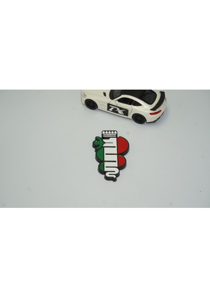 Alfa Romeo Bagaj 3m 3D Krom Metal Snake Logo