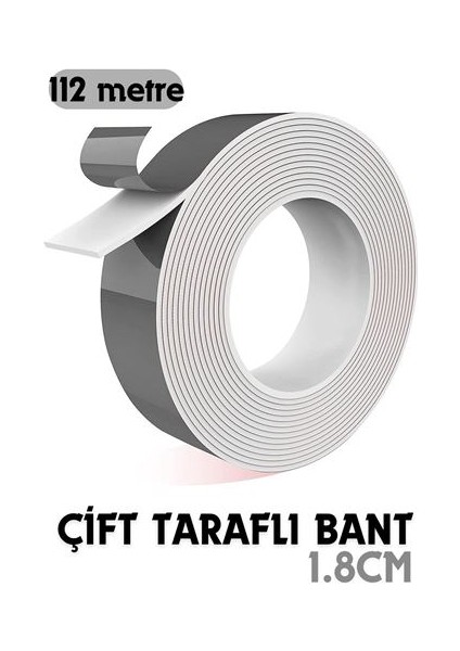 80+32 Metre Çift Taraflı Yapıştırıcı Bant Çivisiz Montaj 718949