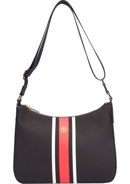 Çapraz Askılı Kadın Çanta Lacivert-Kırmızı-Beyaz Us23661