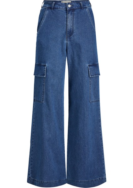 Normal Bel Normal Paça Geniş Fit Koyu Mavi Kadın Denim Pantolon Jxtokyo Asha Wıde Hw Jeans Yk Dnm fırsatları