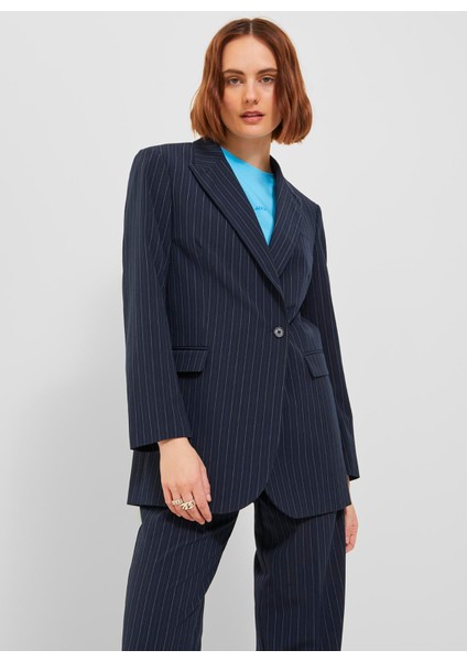 Normal Bel Bol Kesim Lacivert Kadın Pantolon Jxmary Strıped Blazer Pnt Noos fiyatları