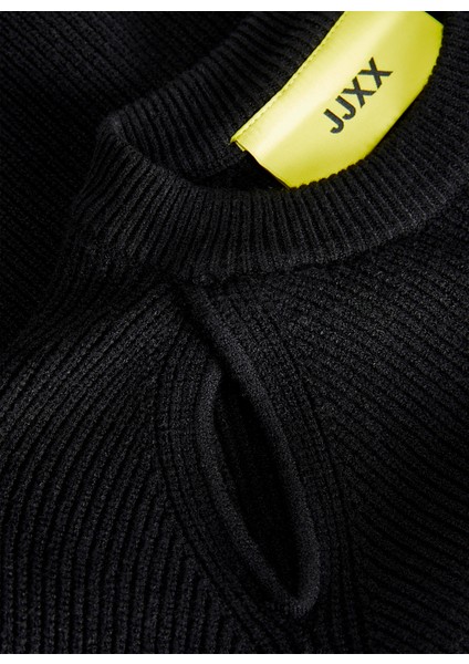 Bisiklet Yaka Rahat Düz Siyah Kazak Kadın Jxtılde Crew Neck Knıt indirimleri