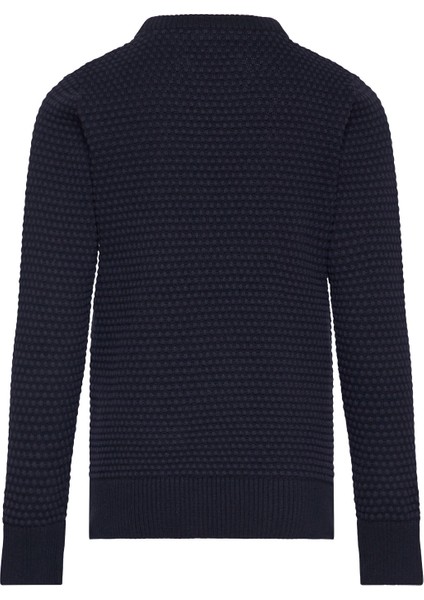 Bisiklet Yaka Normal Düz Lacivert Erkek Çocuk Kazak Jjeatlas Knıt Crew Neck Jnr