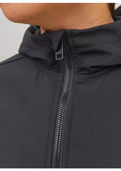 Siyah Erkek Ceket Jjebasıc Softshell Hood Noos Jnr
