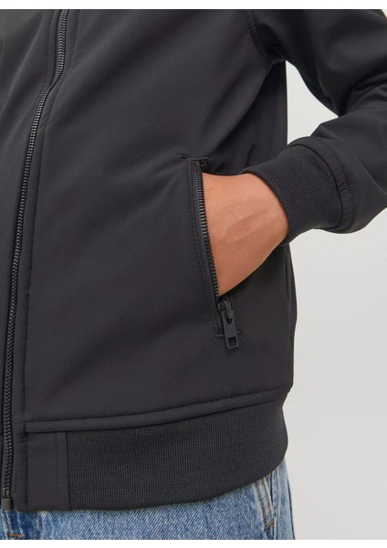 Siyah Erkek Ceket Jjebasıc Softshell Hood Noos Jnr