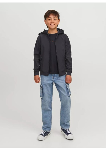 Siyah Erkek Ceket Jjebasıc Softshell Hood Noos Jnr