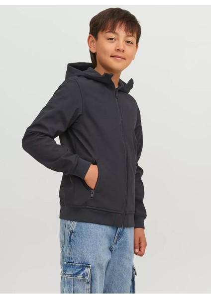 Siyah Erkek Ceket Jjebasıc Softshell Hood Noos Jnr