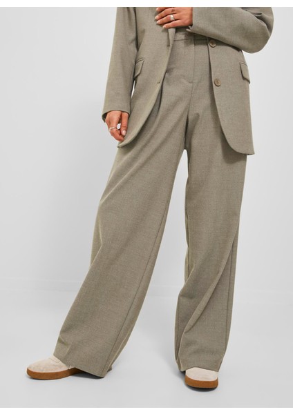 Normal Bel Rahat Deve Tüyü Kadın Pantolon Jxpıp Rlx Straıght Melange Hw Pant modelleri