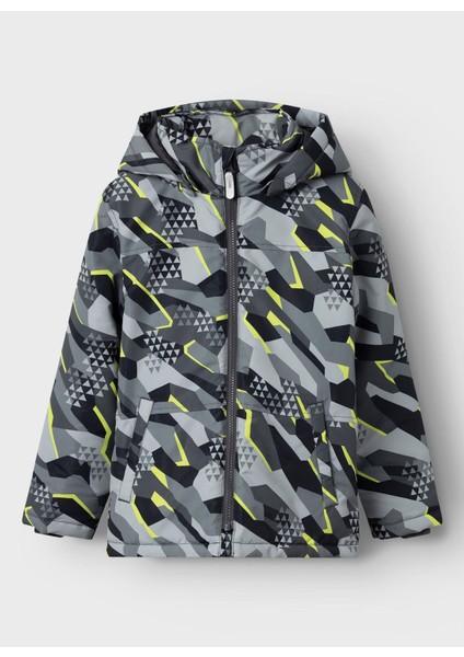 Gri Erkek Mont Nkmmax Jacket Graphıc Sport