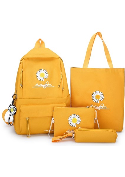 4 Adet/takım Okul Çantası Kanvas Öğrenci Okul Çantası (Yurt Dışından)