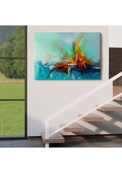 Çağdaş Sanat Soyut Yağlıboya Görünüm Dekoratif TABLO-3614 indirimleri