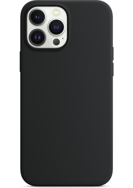 Apple iPhone 15 Pro Kılıf Liquid Lansman Silikon Siyah