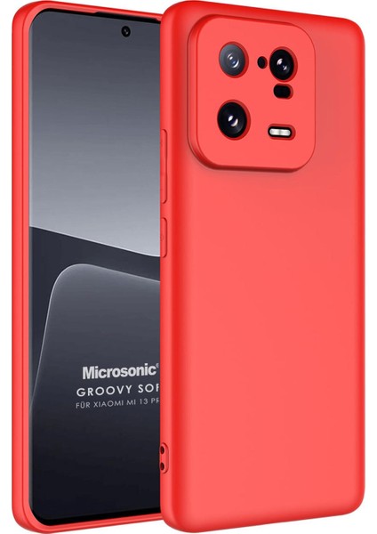 Xiaomi Mi 13 Pro Kılıf Groovy Soft Kırmızı