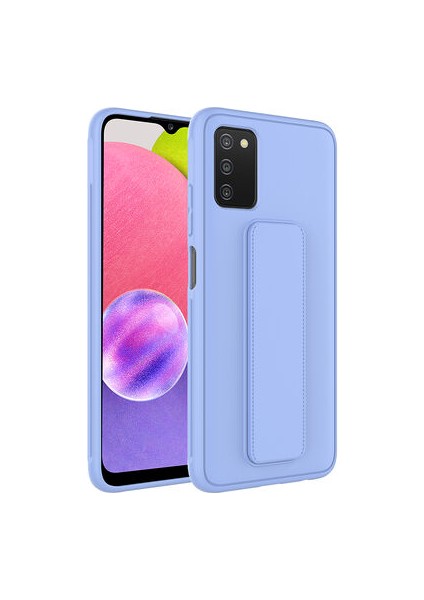 Samsung Galaxy A03S Kılıf Şık ve Stantlı QStand Premium Kapak