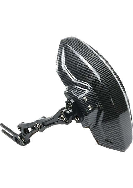 Motosikler Çamurluk Sıyırıcı Cnc Alüminyum Kol Plastic Karbon Desen SİYAH