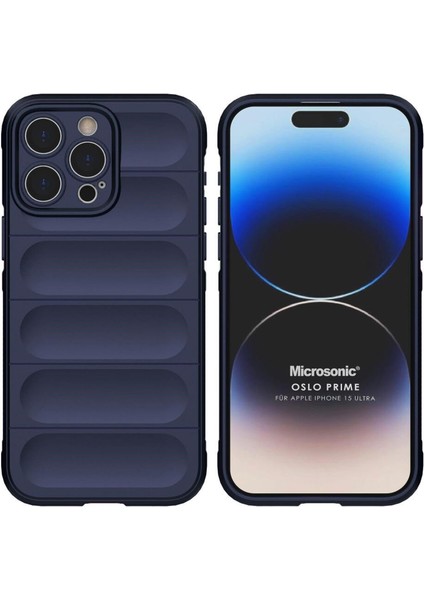 Apple iPhone 15 Pro Max Kılıf Oslo Prime Lacivert