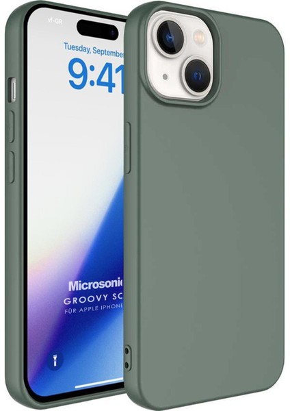 Apple iPhone 15 Plus Kılıf Groovy Soft Koyu Yeşil