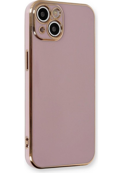 Apple iPhone 15 Plus Kılıf Olive Plated Lila