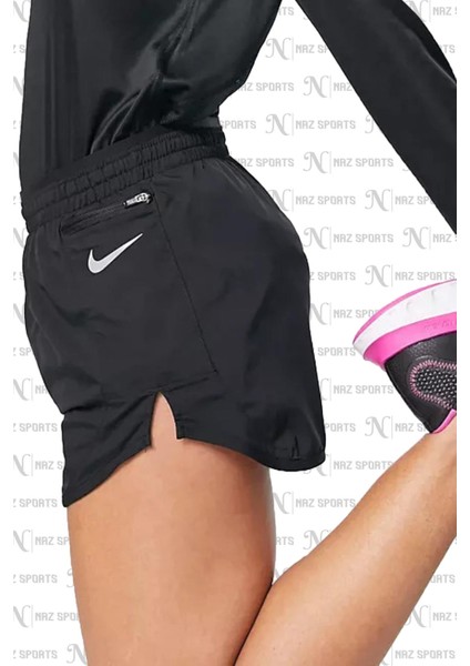 Dri-Fit Tempo Luxe 3 Running Slip Astarlı Siyah Kadın Spor Şort