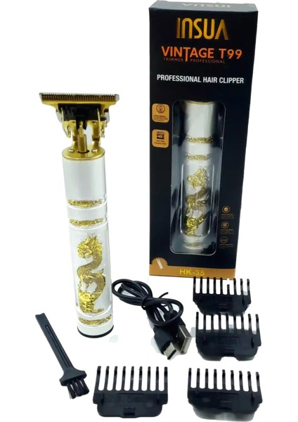 Insua T-Bıçak Ense Sakal Çizim Tıraş Makinesi Vintage T99