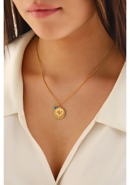 14 Ayar Altın Orta Boy Tuğra Göz Halat Zincir Kolye fiyatları