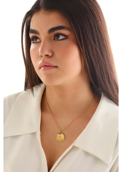 14 Ayar Altın Büyük Boy Tuğra Göz Halat Zincir Kolye fırsatları