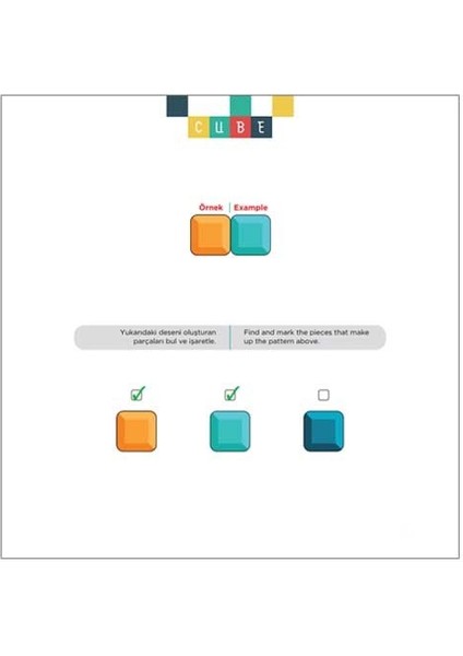 CUBE (3+ Yaş) - IQ, Dikkat ve Yetenek Geliştiren Kitaplar Serisi