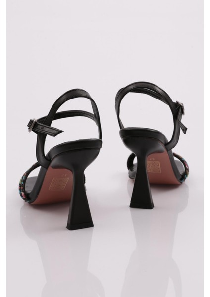 1299 Kadin Renkli Şerit Bilekten Bağlama Sandalet modelleri