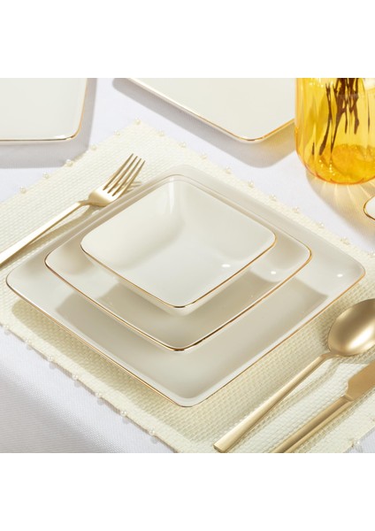Elegant Kalypso Gold 55 Parça Yemek Takımı