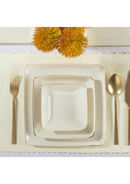 Elegant Kalypso Gold 55 Parça Yemek Takımı